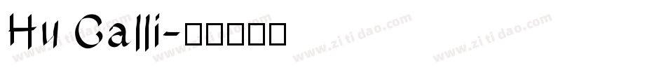 Hu Calli字体转换